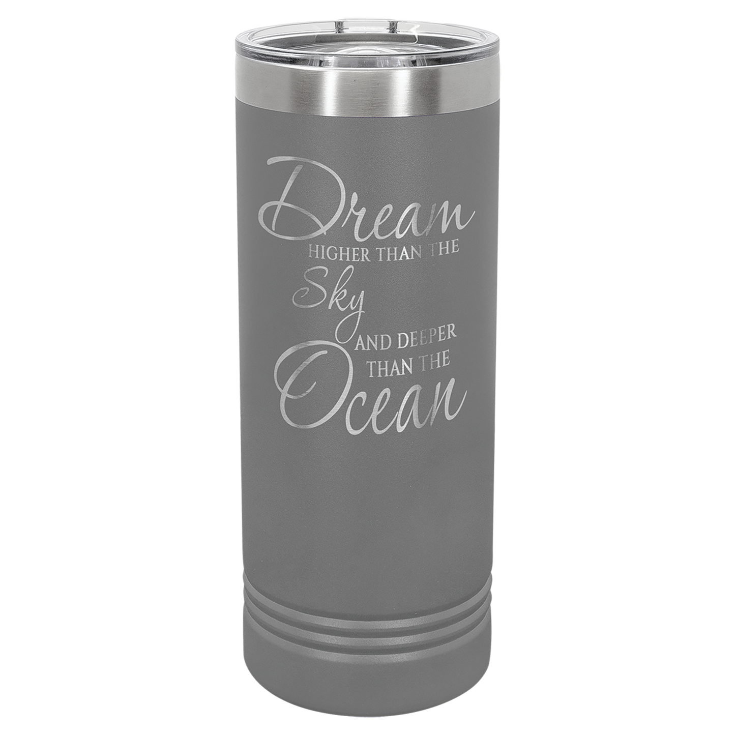 22 oz Skinny Tumbler with Slider Lid