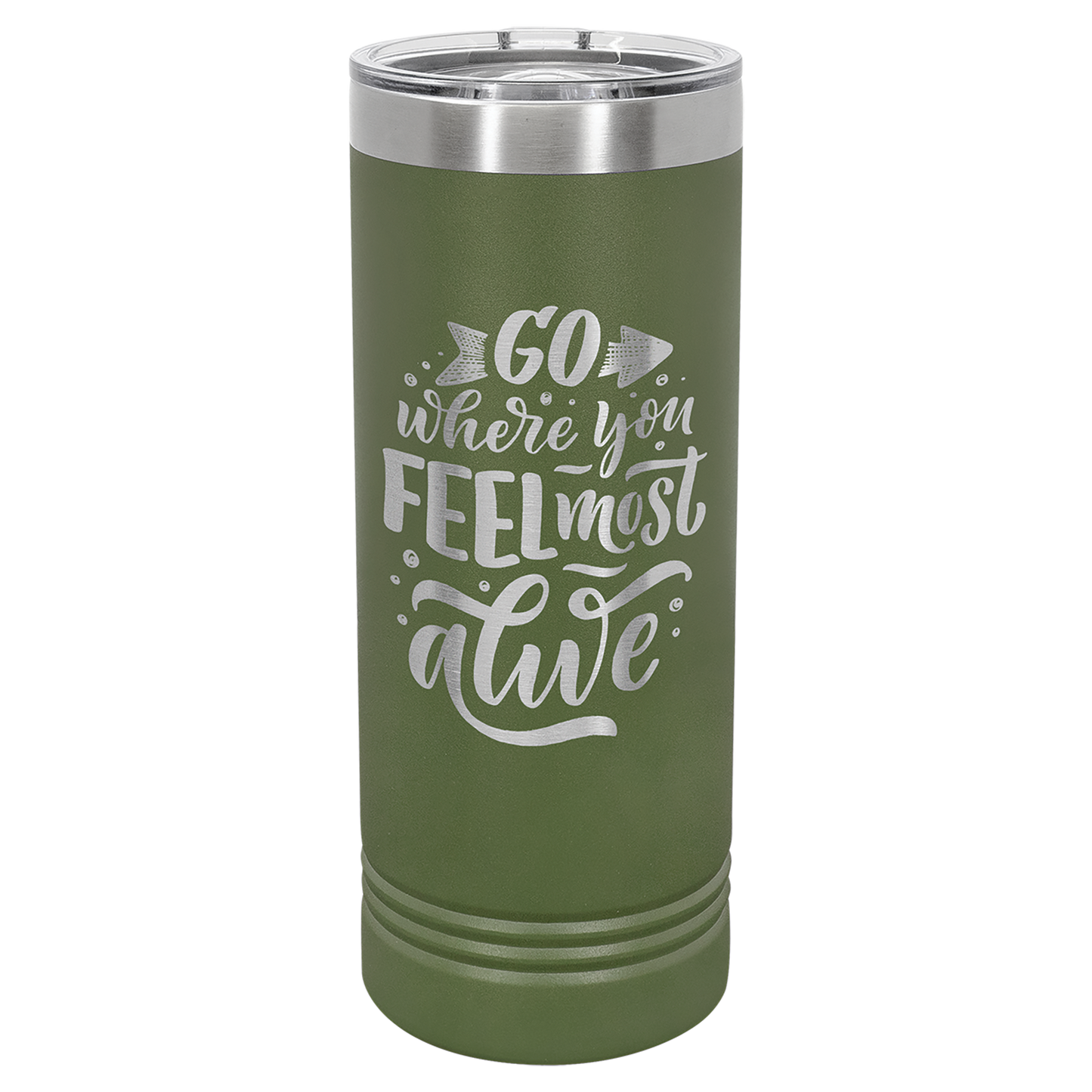 22 oz Skinny Tumbler with Slider Lid