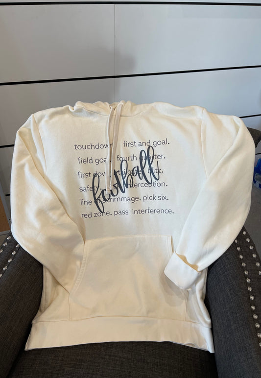 Football Graphic Hoodie Sweatshirt