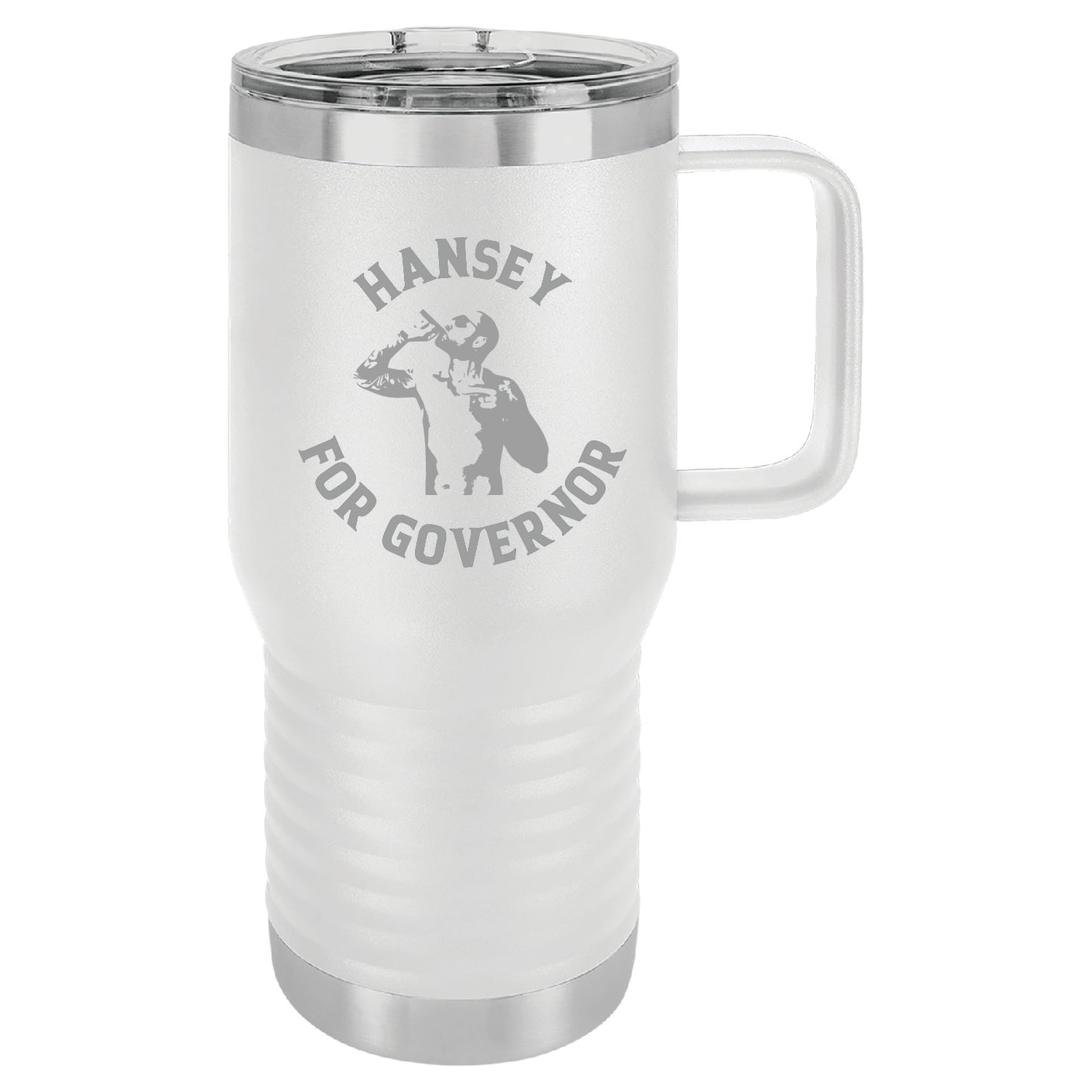 Hansey For Governor 20oz Travel Mug with Magnetic Lid