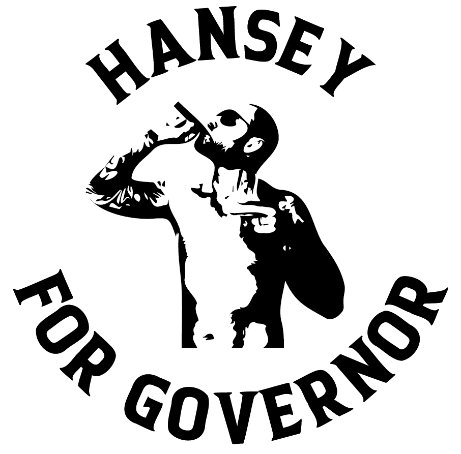 Hansey For Governor 3" Round Sticker