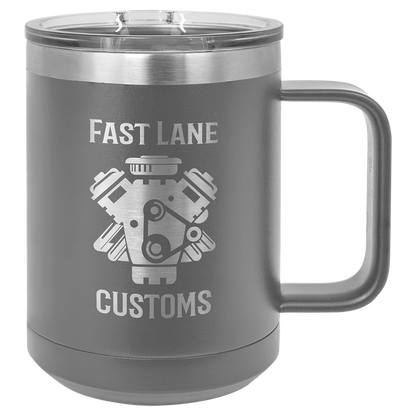 Hansey For Governor 15 oz Mug with Magnetic Lid