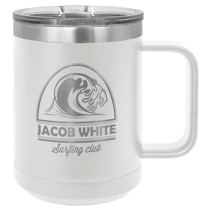 Hansey For Governor 15 oz Mug with Magnetic Lid