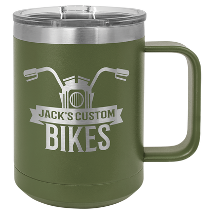 Hansey For Governor 15 oz Mug with Magnetic Lid