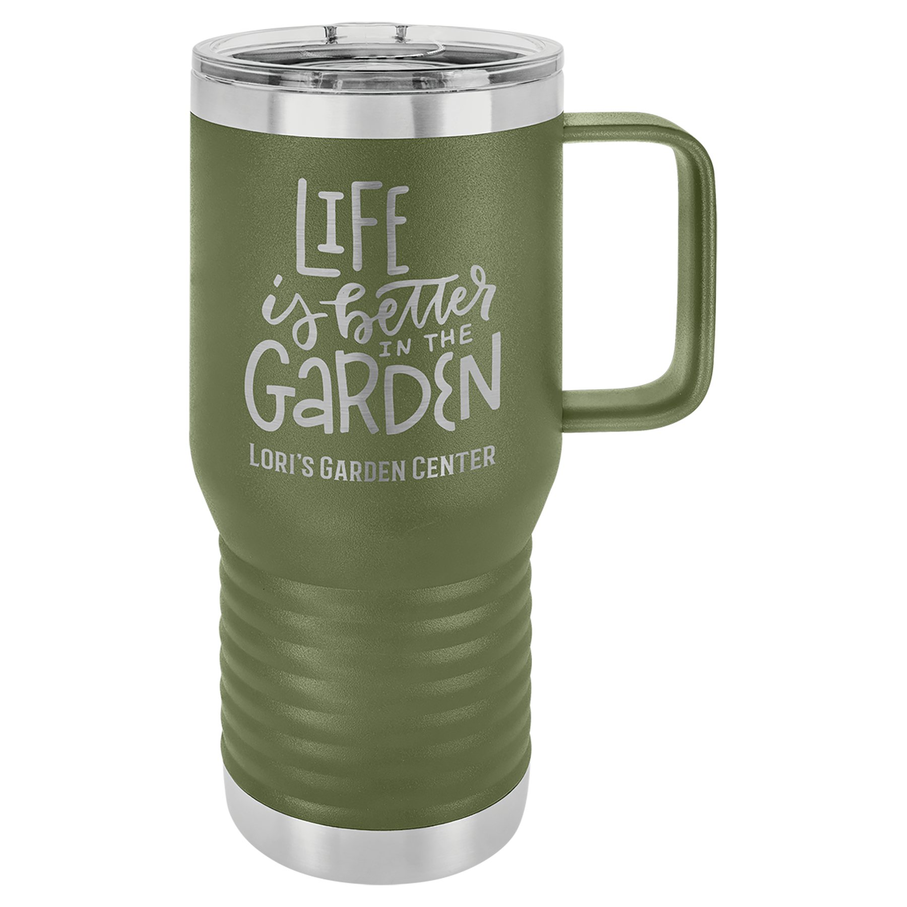 ROAMER 20 OZ TRAVEL MUG - STANDARD LOGO - GREEN