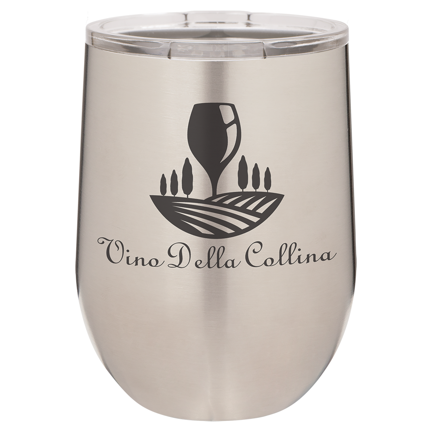 12 oz Stemless Wine Tumbler with Lid