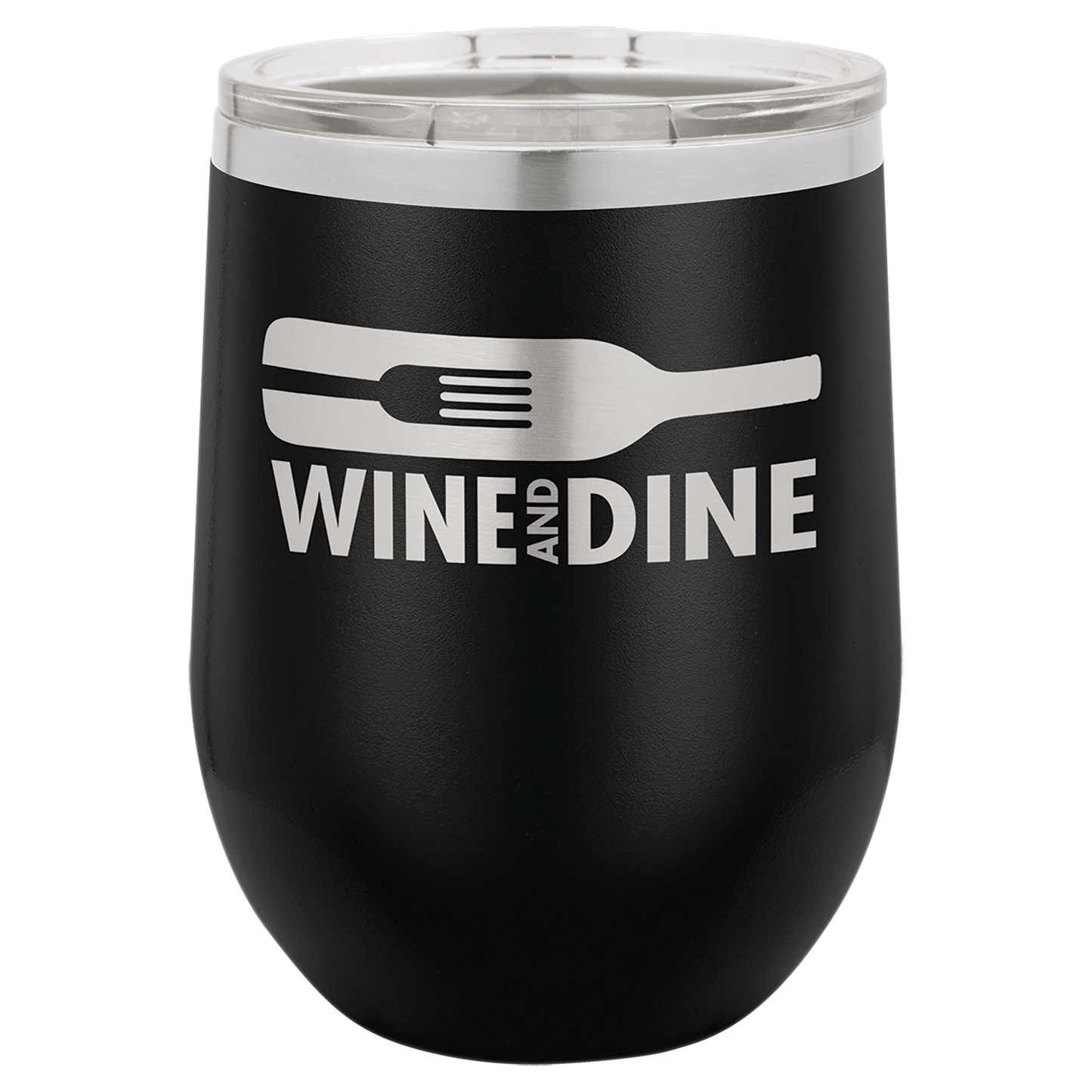 12 oz Stemless Wine Tumbler with Lid