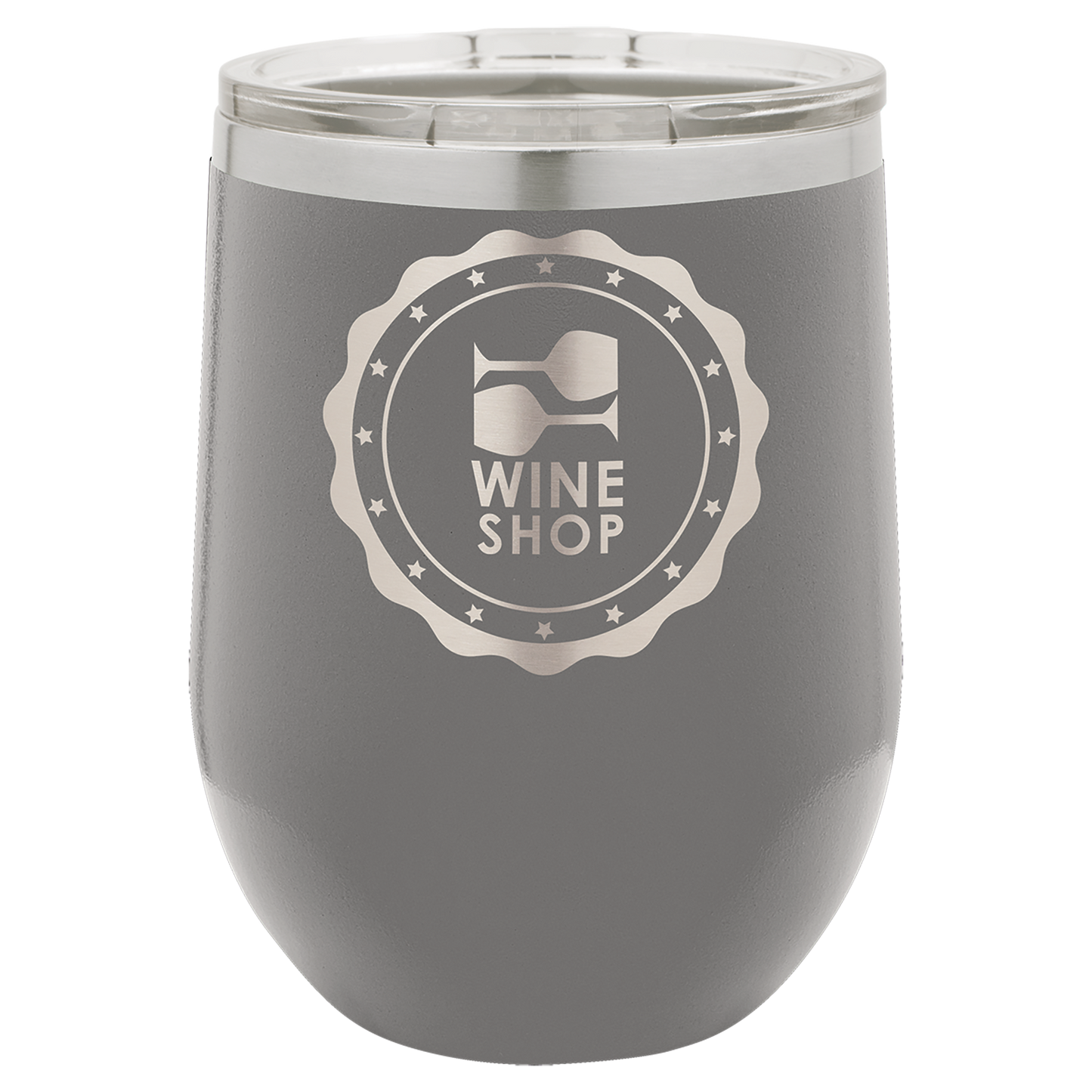 12 oz Stemless Wine Tumbler with Lid