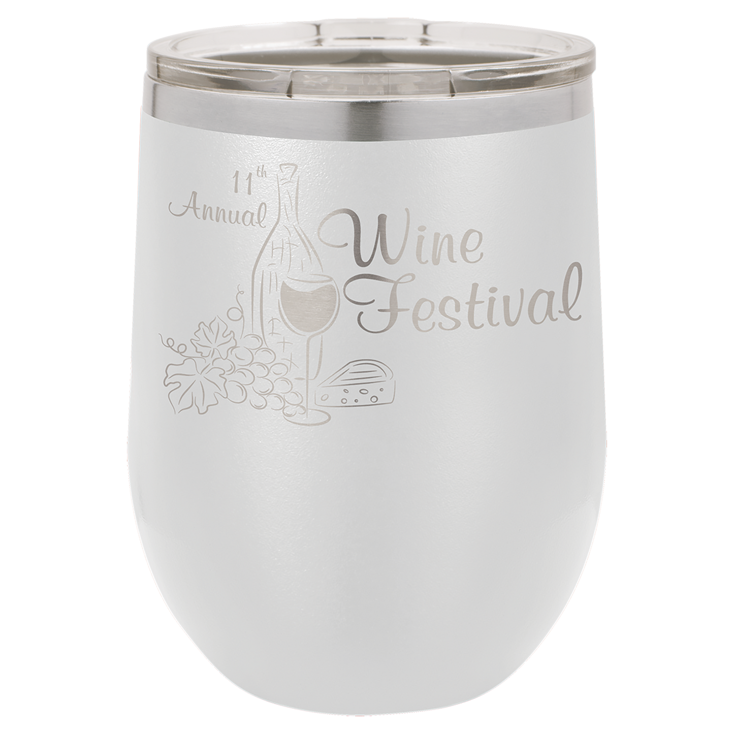 12 oz Stemless Wine Tumbler with Lid