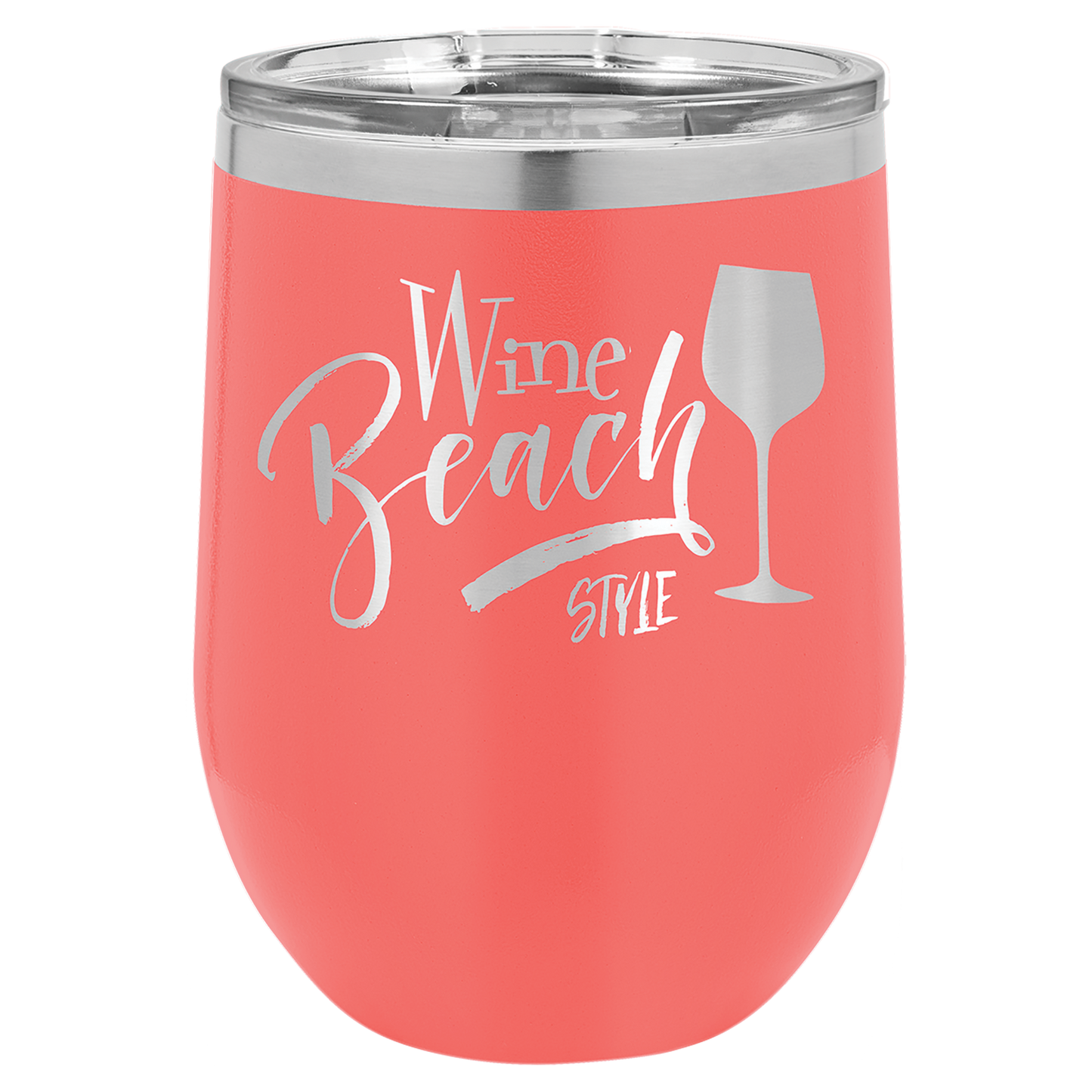 12 oz Stemless Wine Tumbler with Lid
